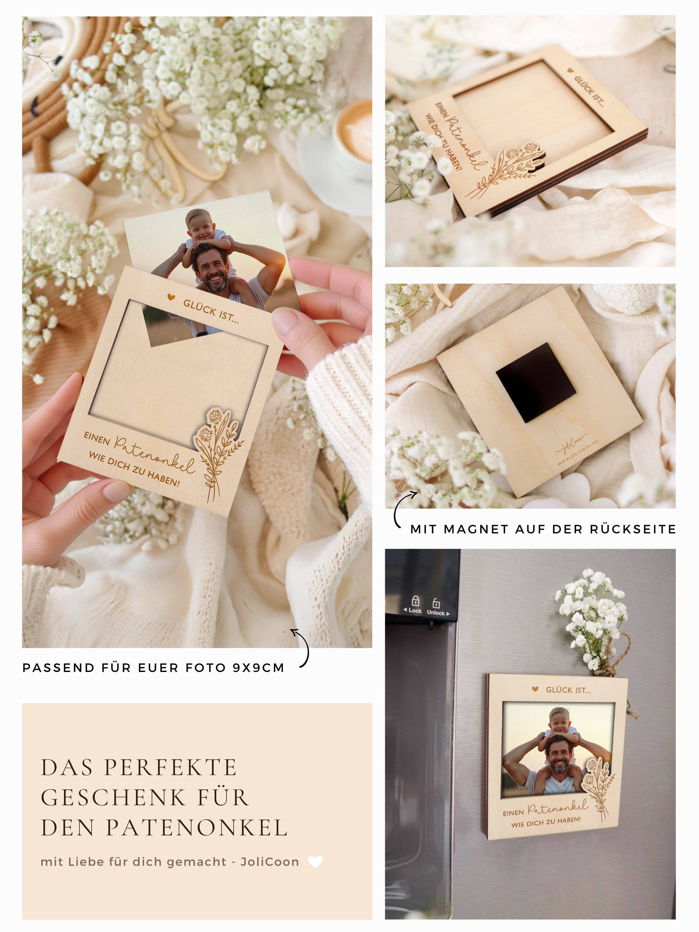 Patenonkel Geschenk Bilderrahmen