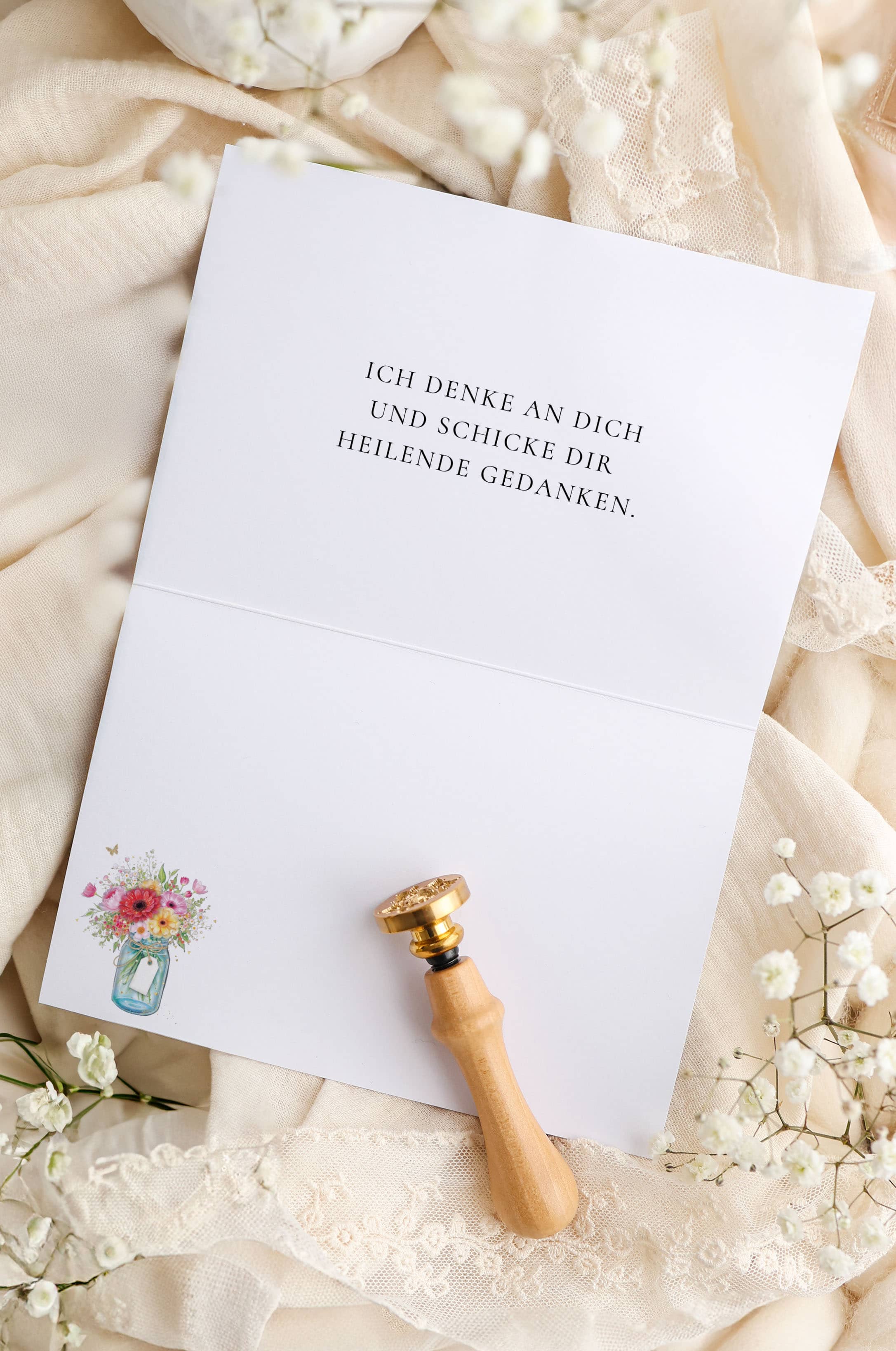 Gute Besserung Genesungskarte STARDUST