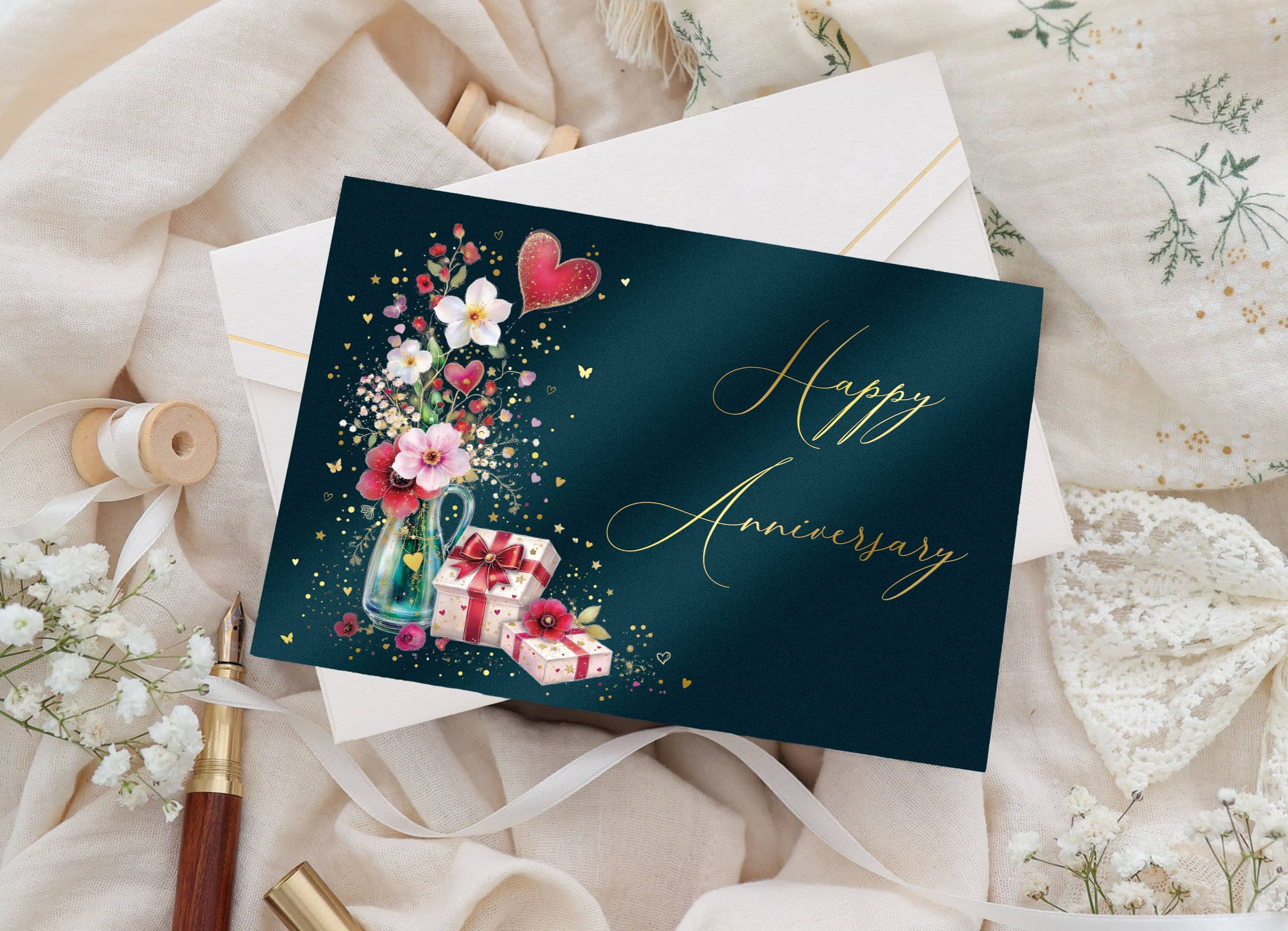 Happy Anniversary Karte STARDUST