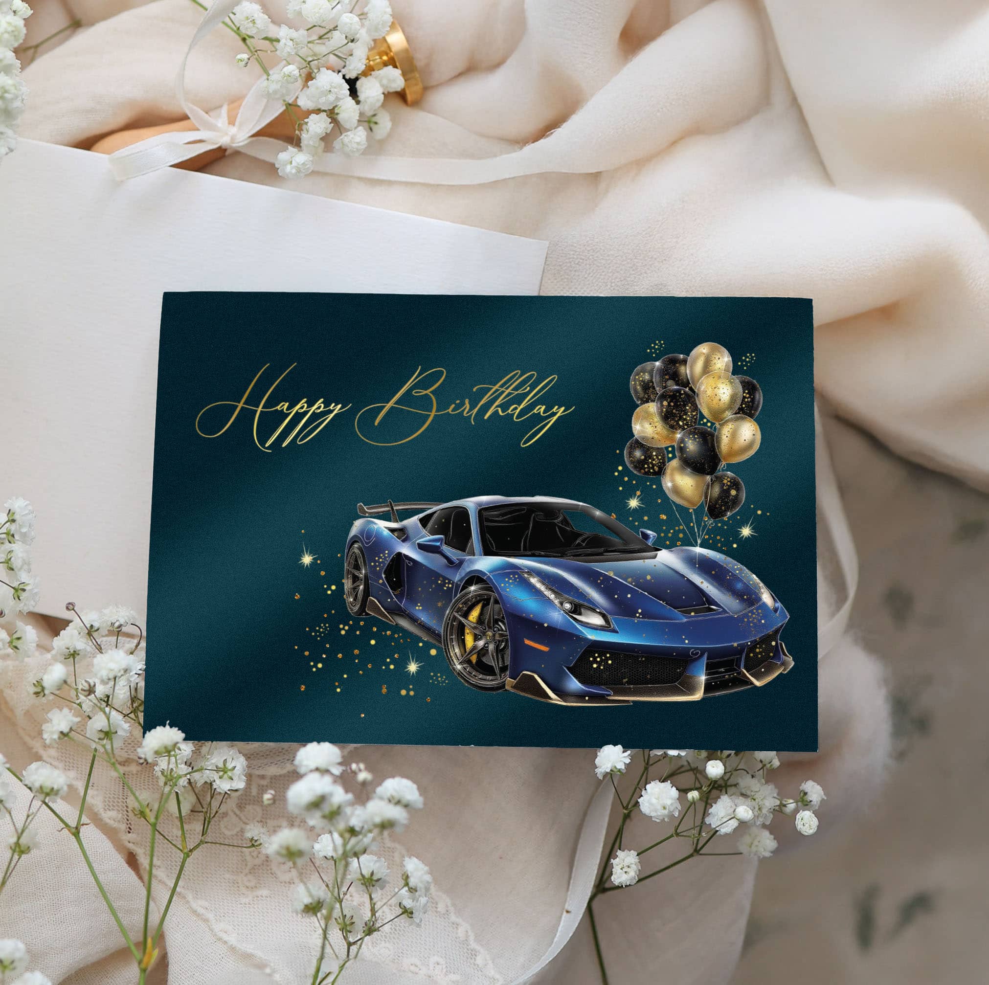 Geburtstagskarte STARDUST Supercar