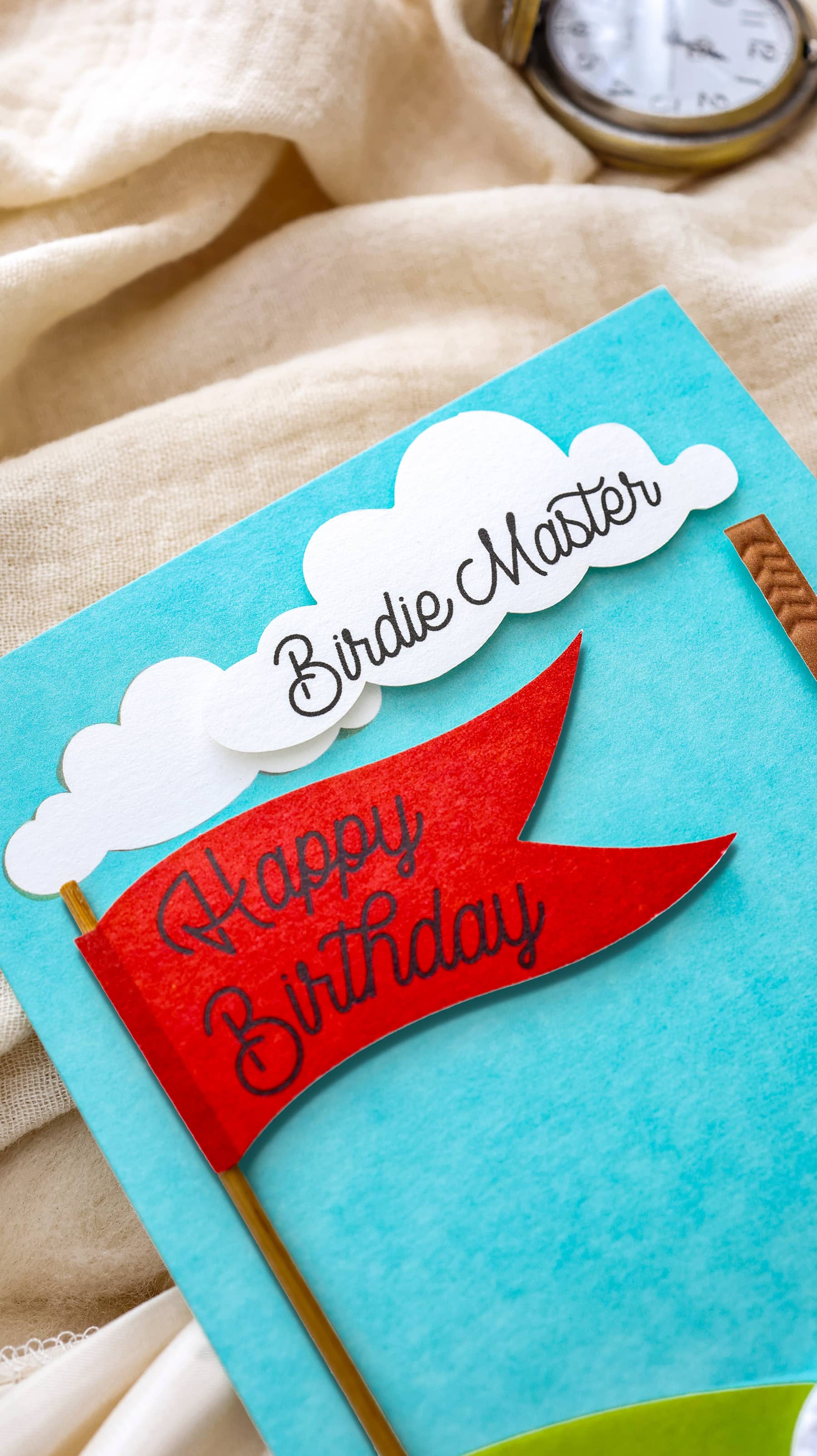 3D Golf Geburtstagskarte SIGNATURE