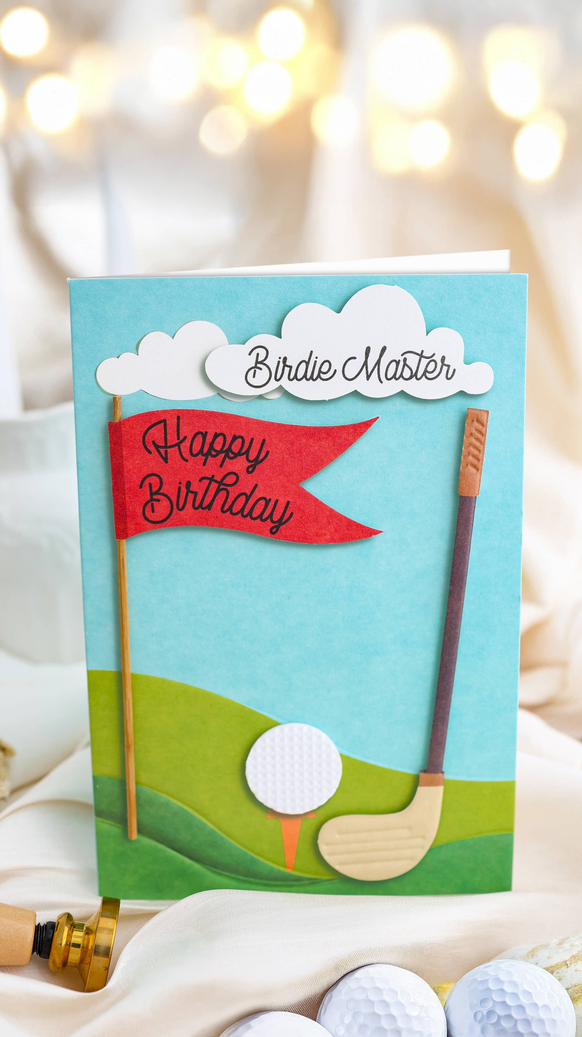 3D Golf Geburtstagskarte SIGNATURE