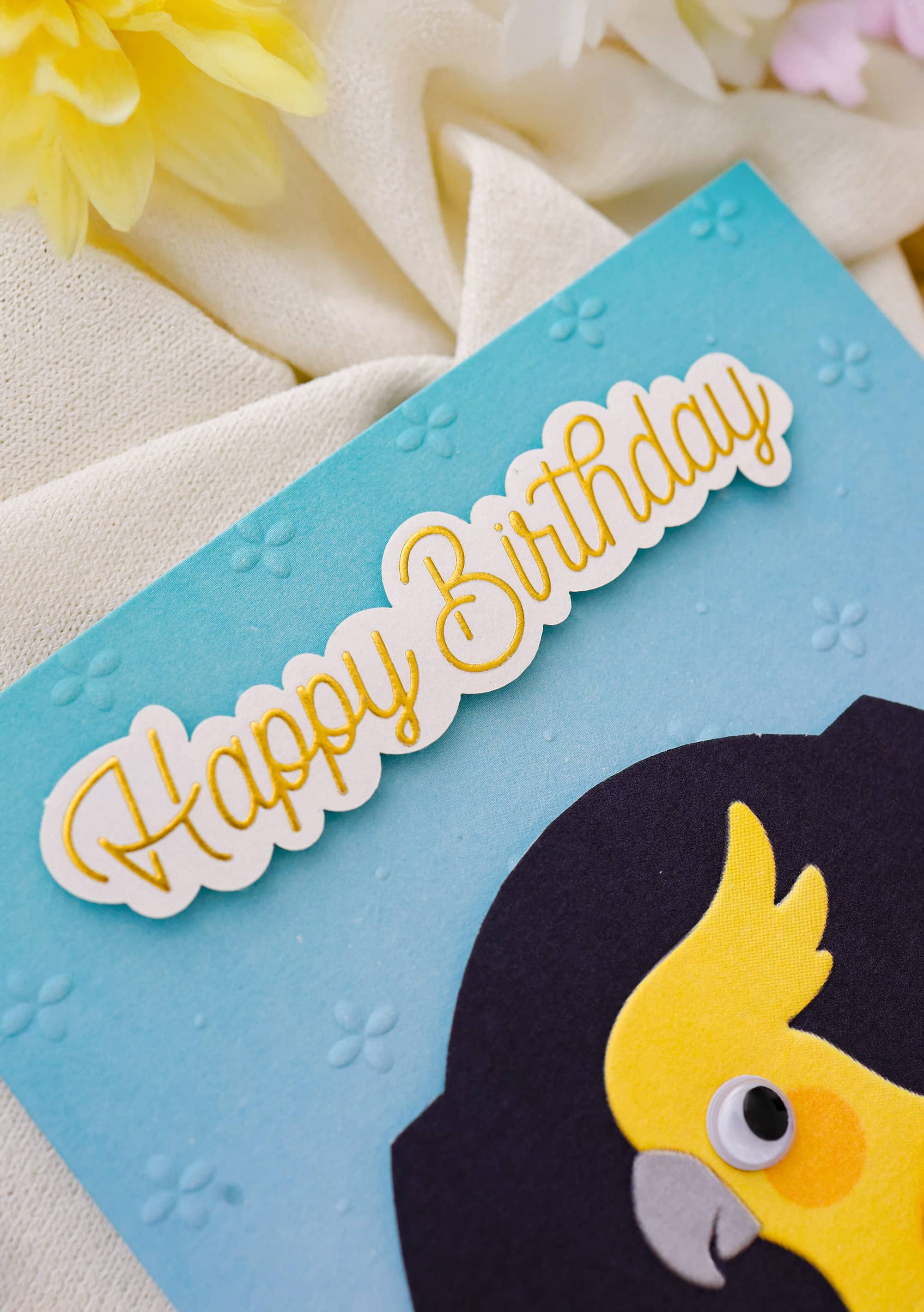 3D Geburtstagskarte SIGNATURE Paradiesvogel