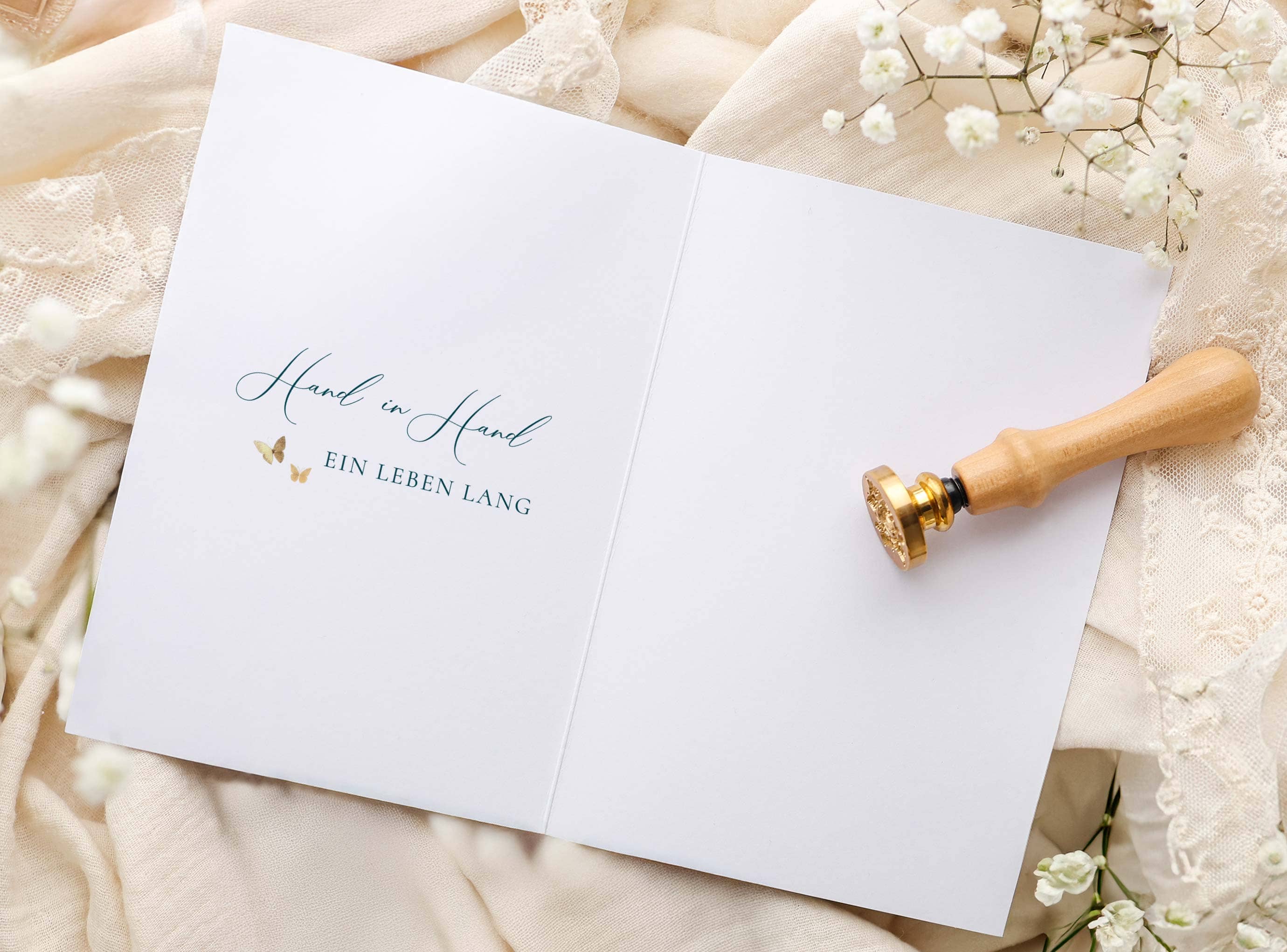 Hochzeitskarte STARDUST Hand in Hand