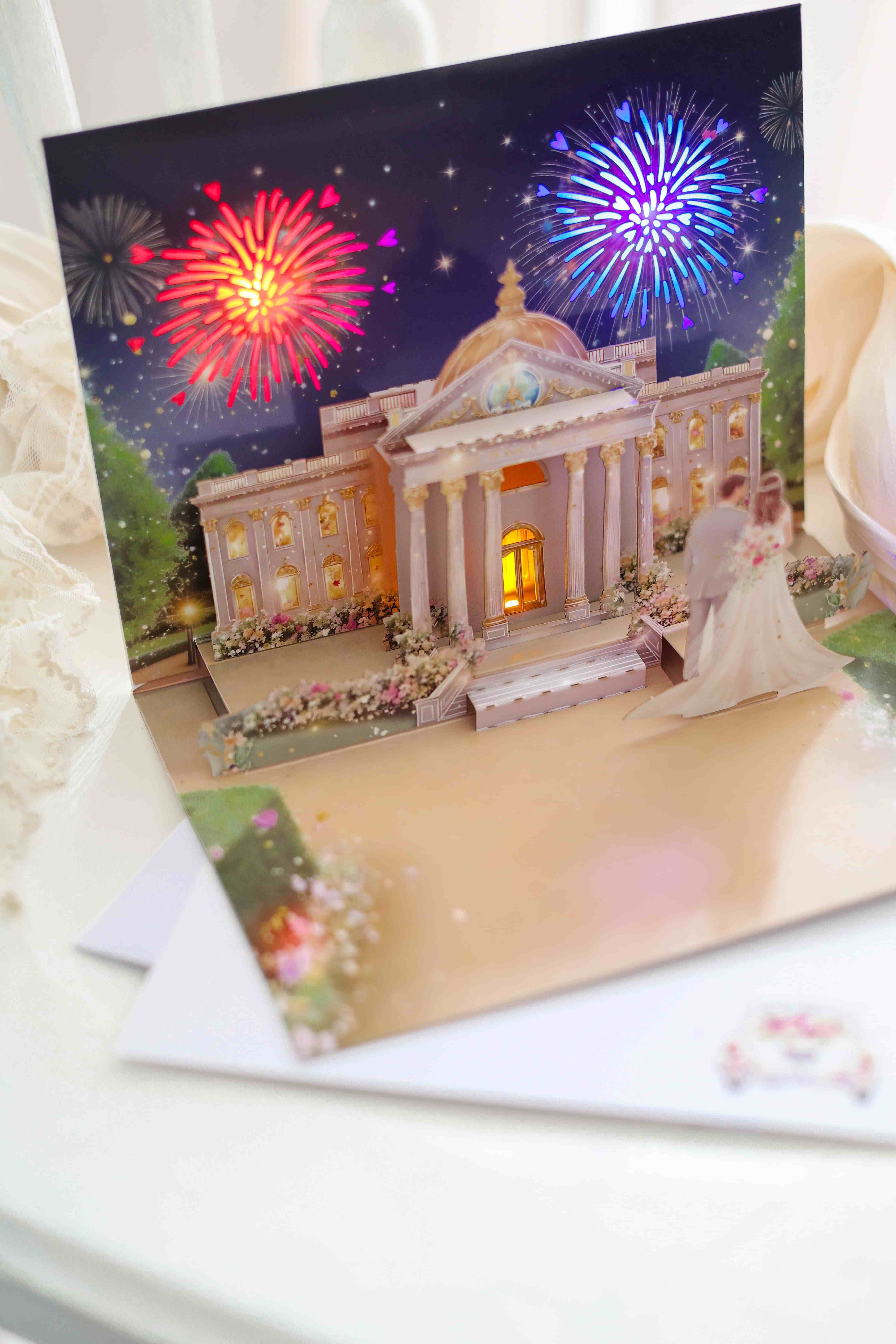 Pop up Hochzeitskarte