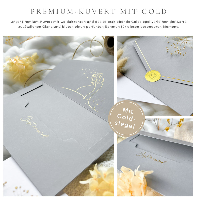 Mr und Mrs Karte zur Hochzeit TOUCH