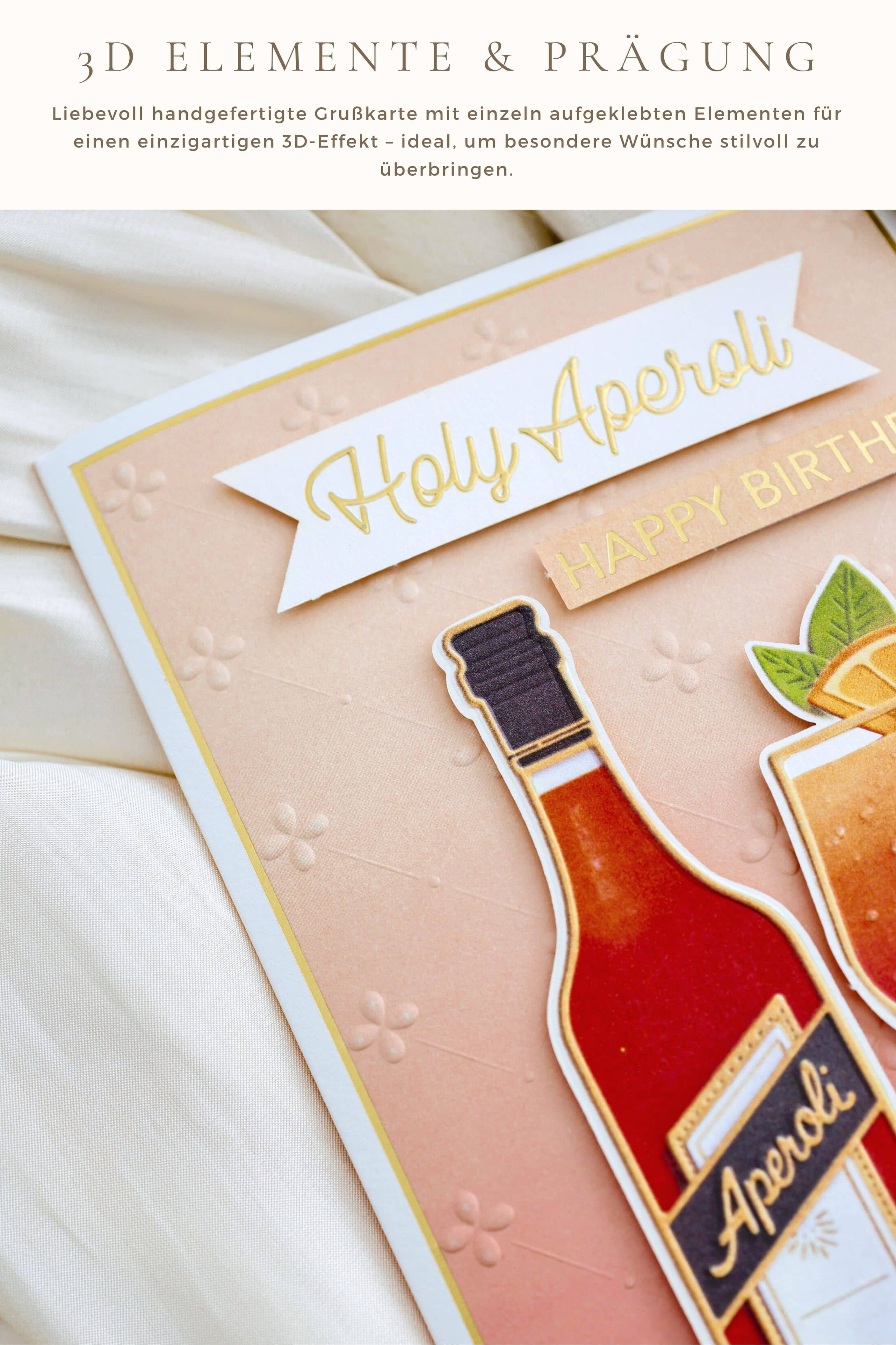3D Geburtstagskarte SIGNATURE Holy Aperoli