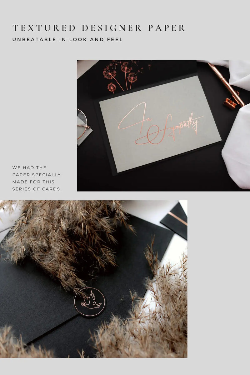 In sympathy card GREY