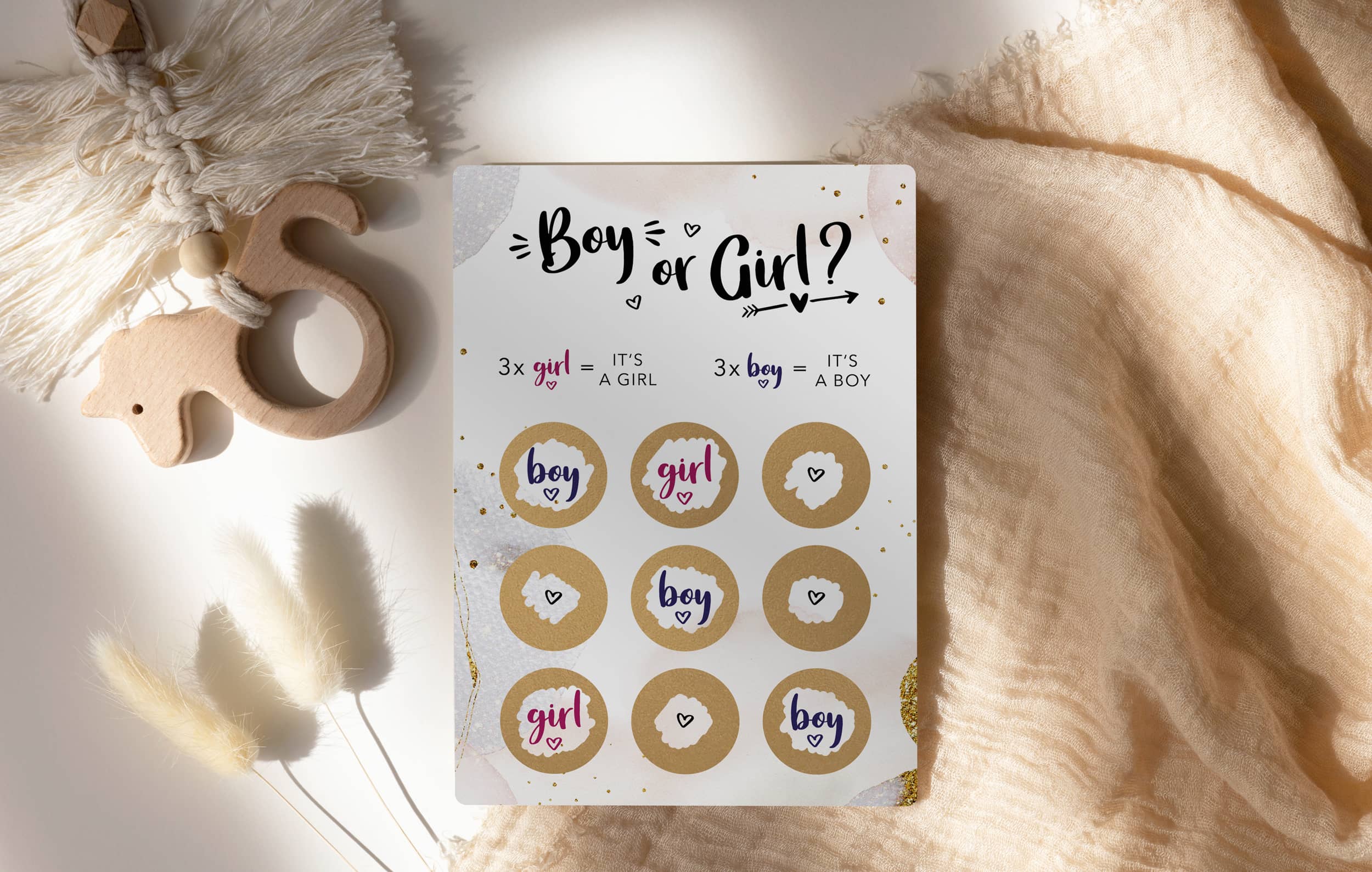 Geschlecht verkünden Rätsel - Girl or Boy