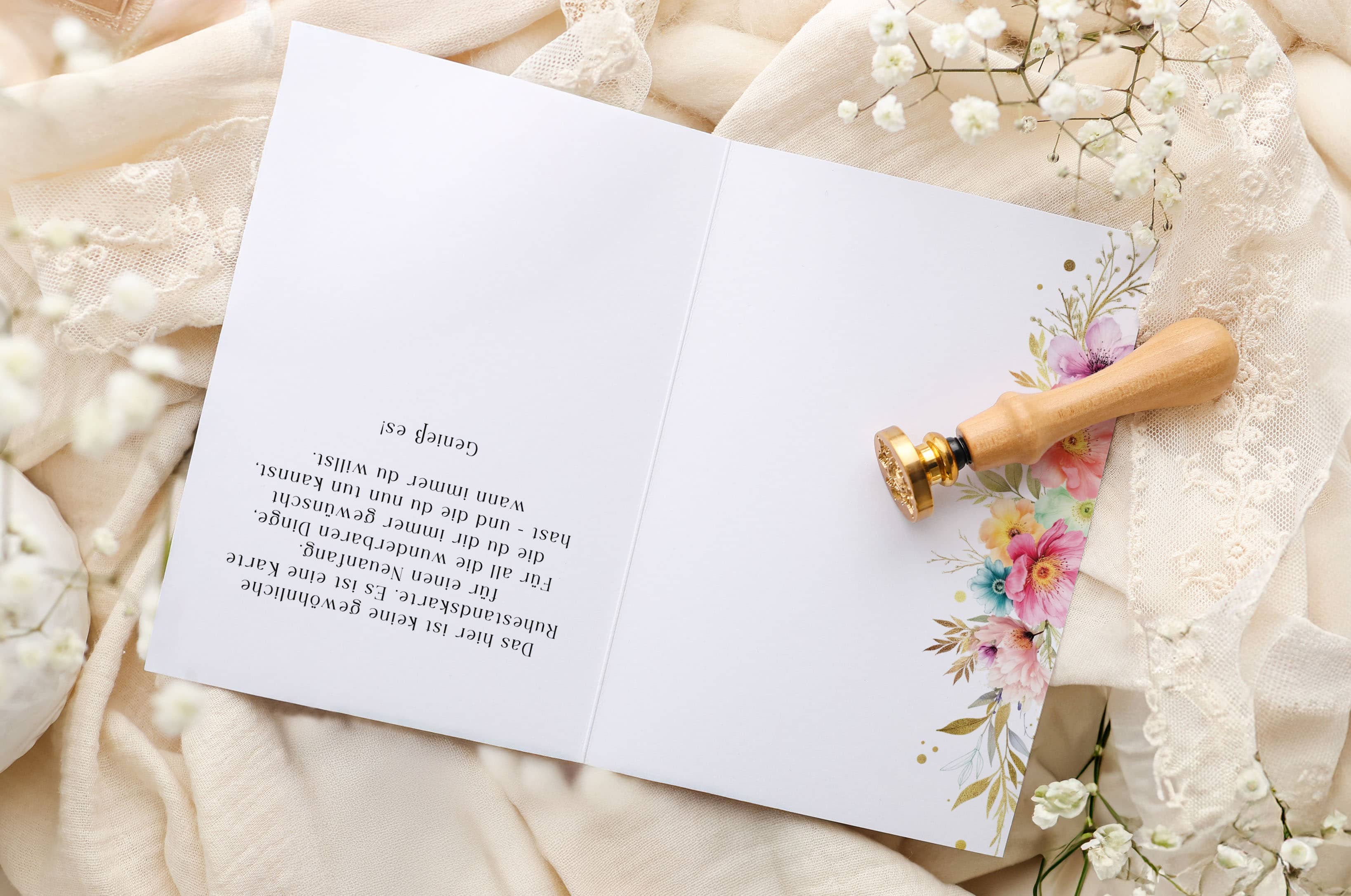 Zum Ruhestand Karte ELEGANT