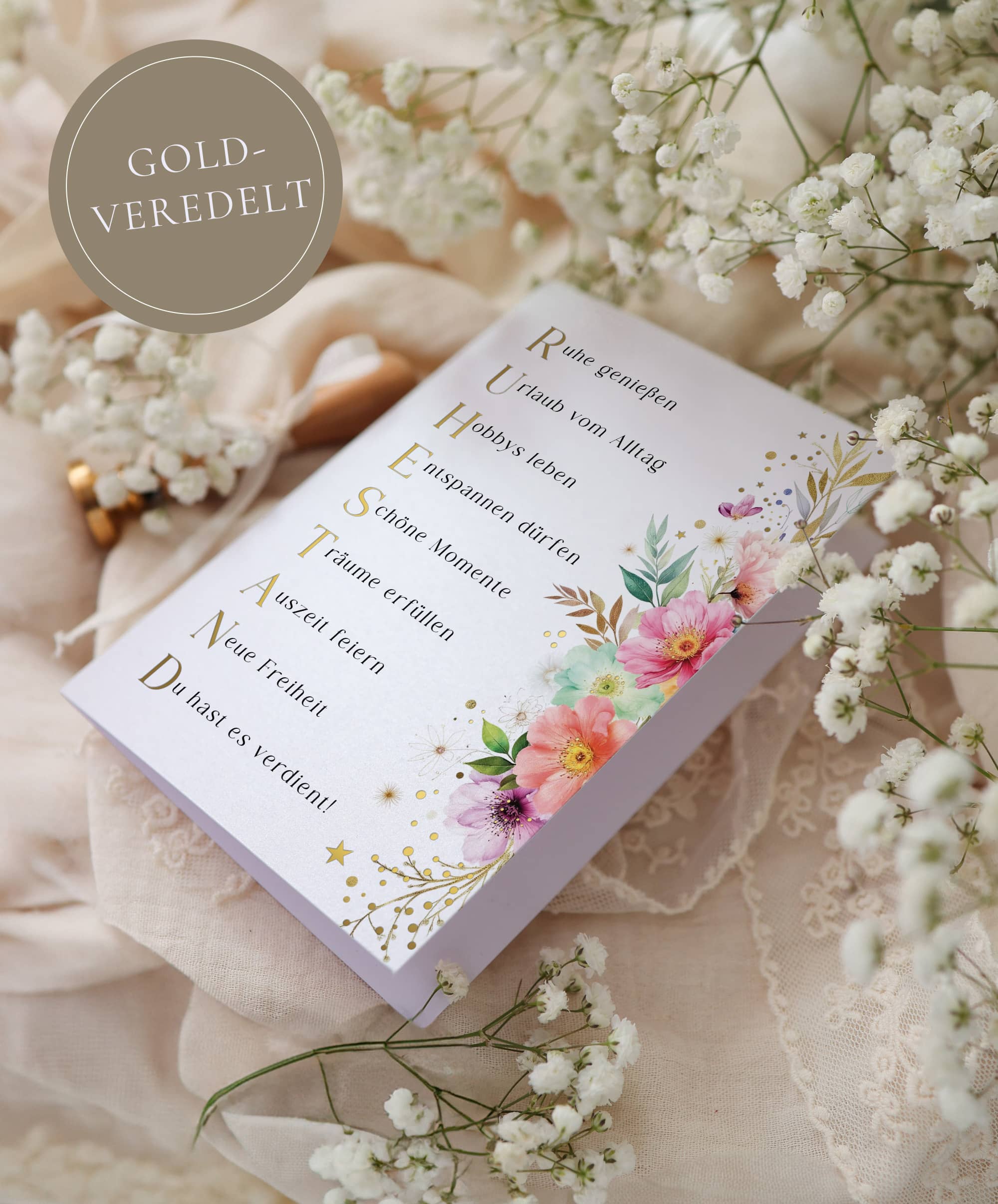 Zum Ruhestand Karte ELEGANT