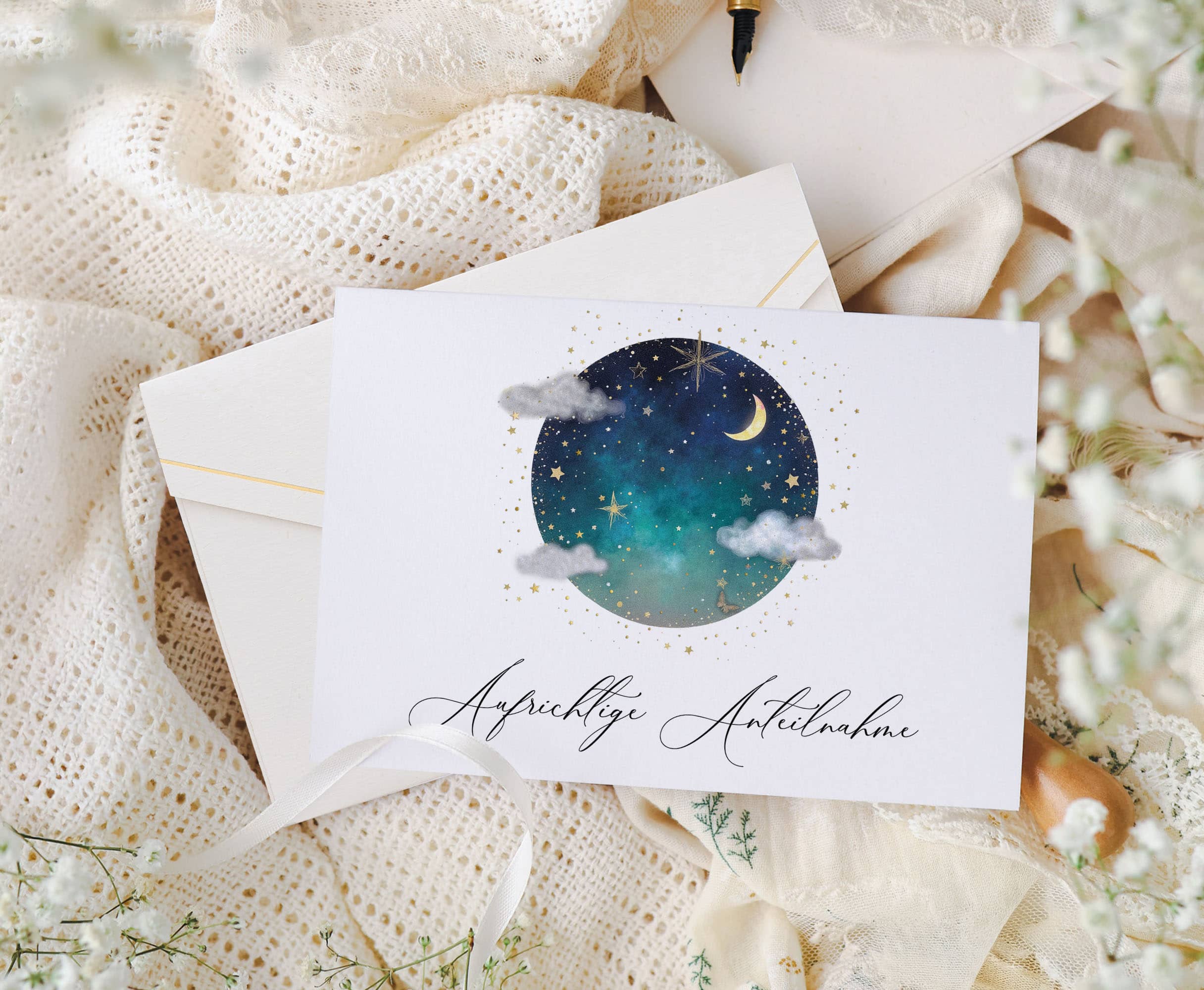 Trauerkarte STARDUST Himmel