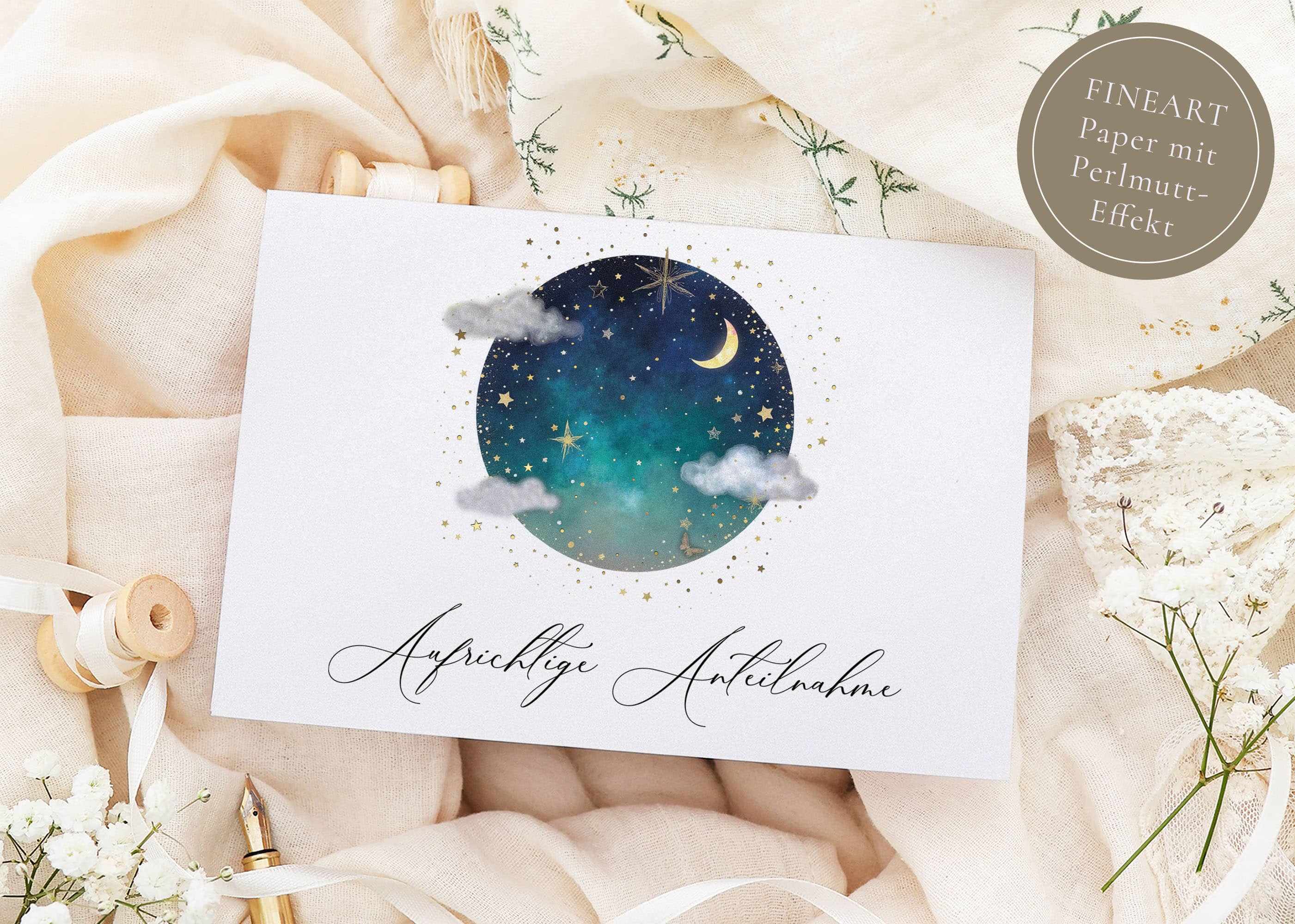 Trauerkarte STARDUST Himmel