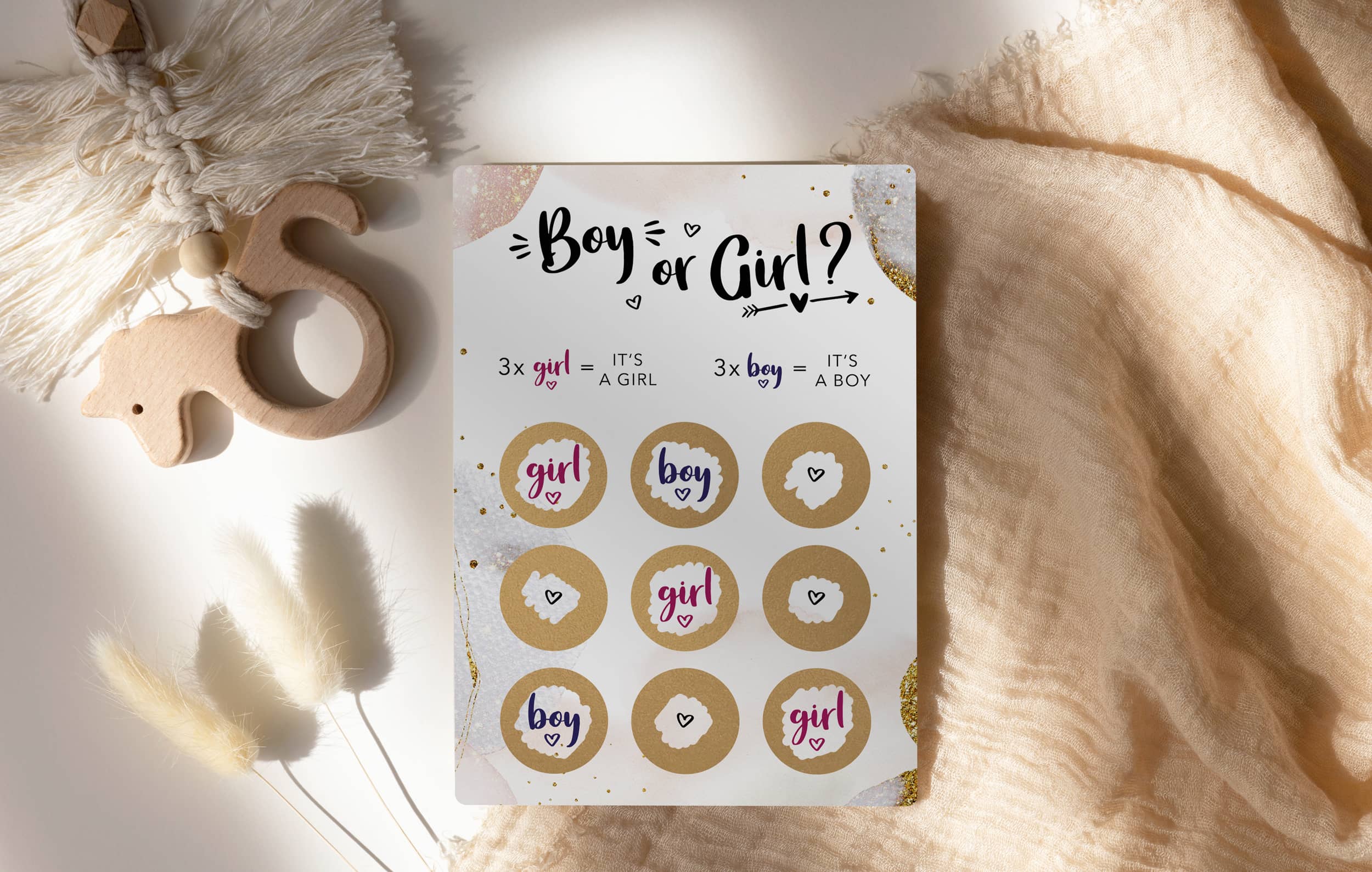Geschlecht verkünden Rätsel - Girl or Boy