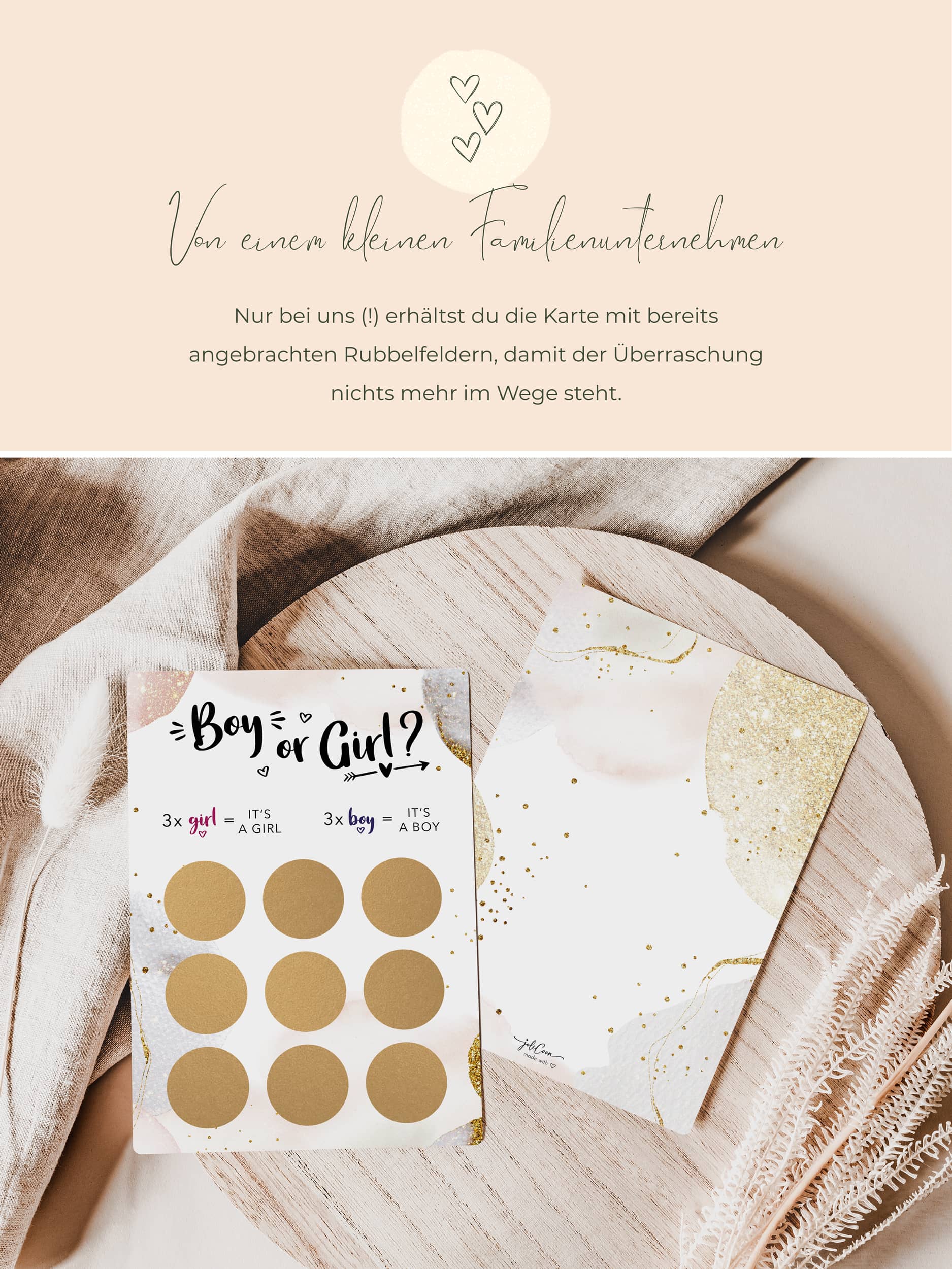 Geschlecht verkünden Rätsel - Girl or Boy