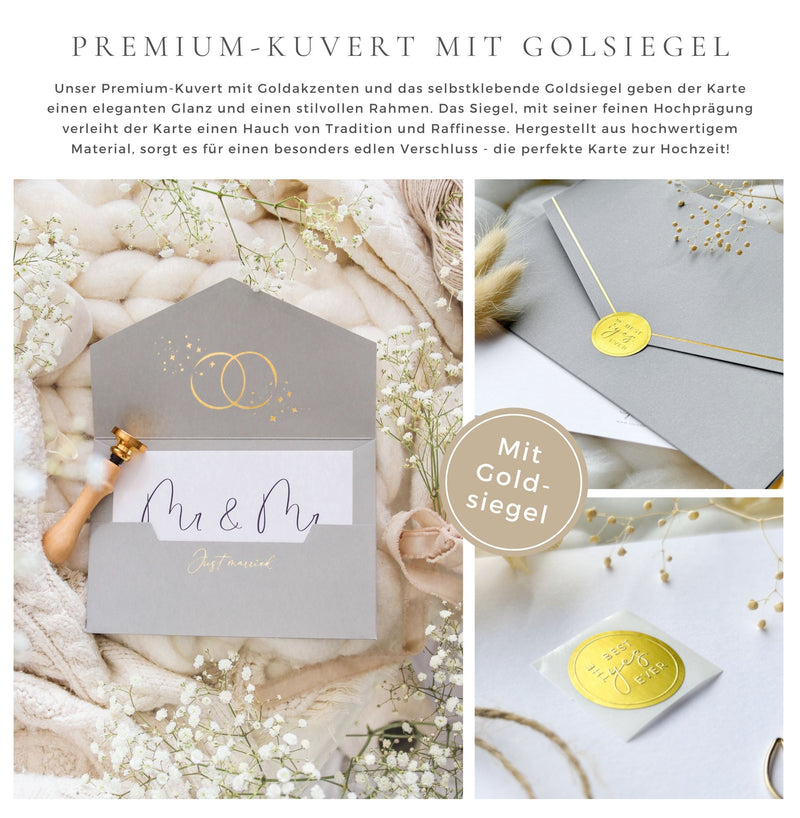 Mr und Mr Karte zur Hochzeit TOUCH