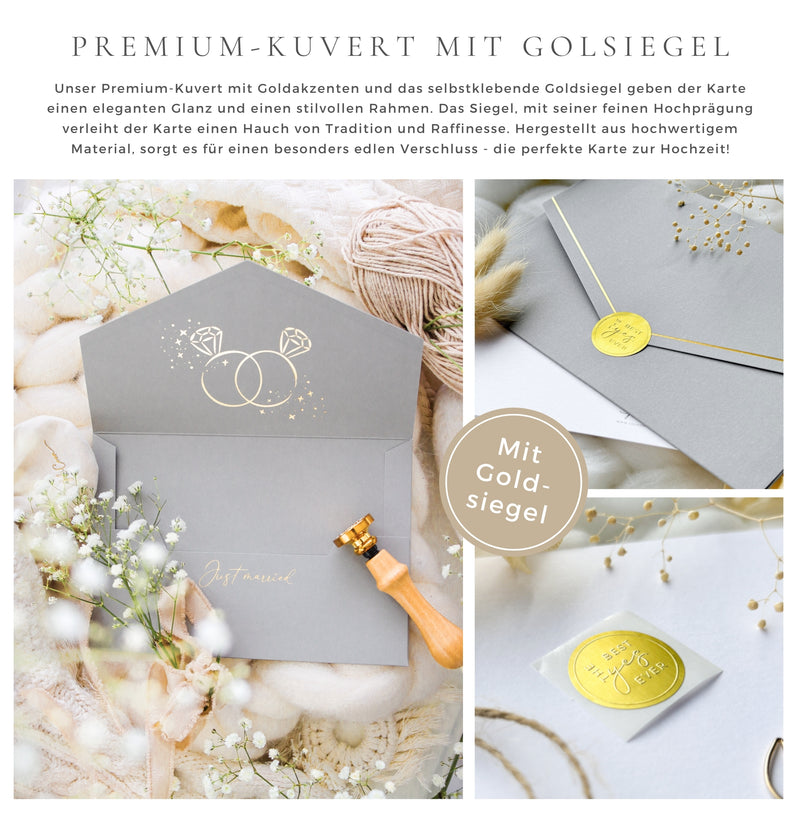 Mrs und Mrs Karte zur Hochzeit TOUCH