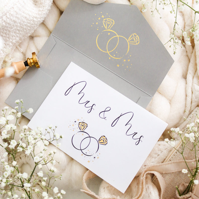 Mrs und Mrs Karte zur Hochzeit TOUCH