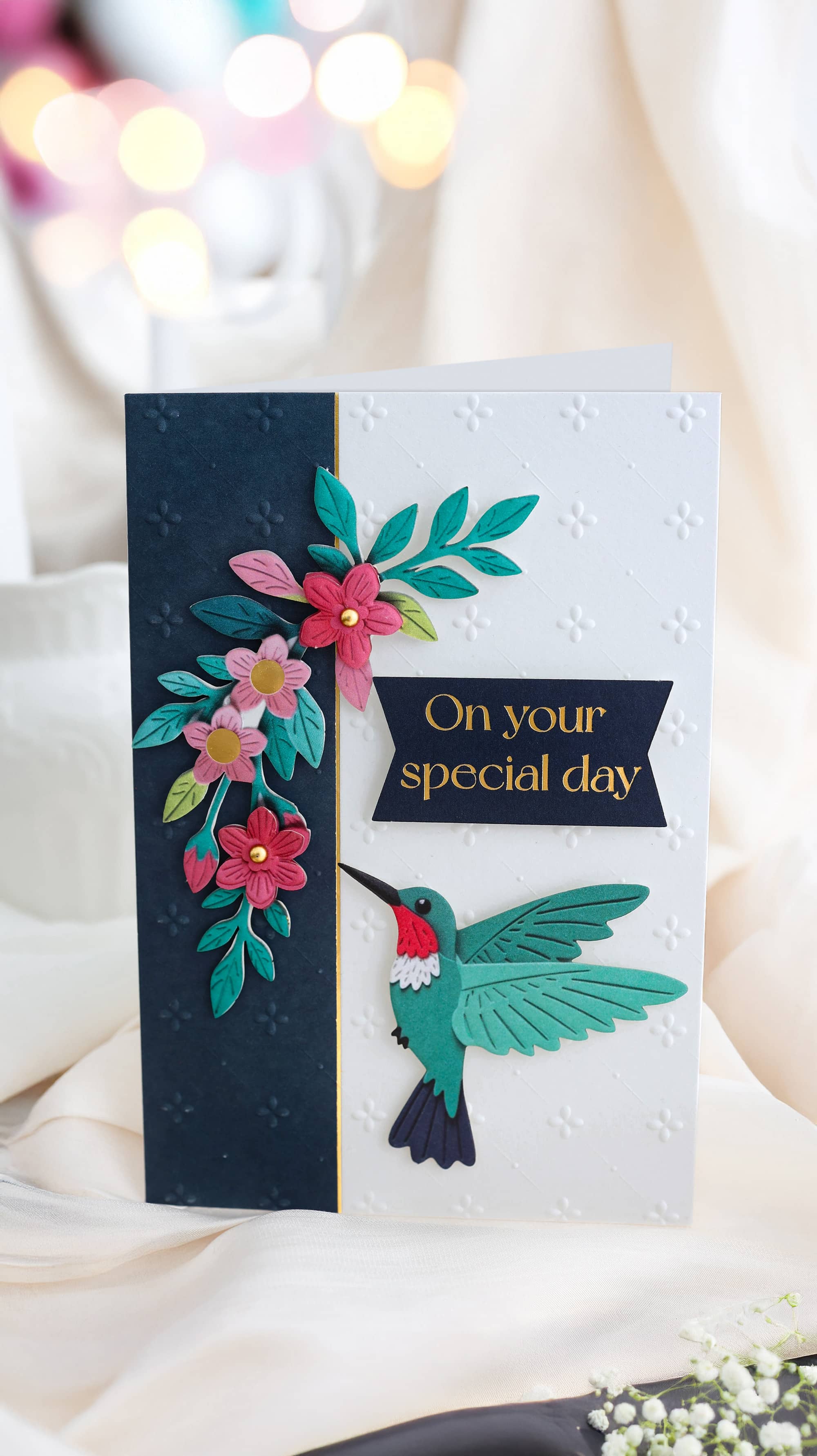 3D Geburtstagskarte SIGNATURE Kolibri