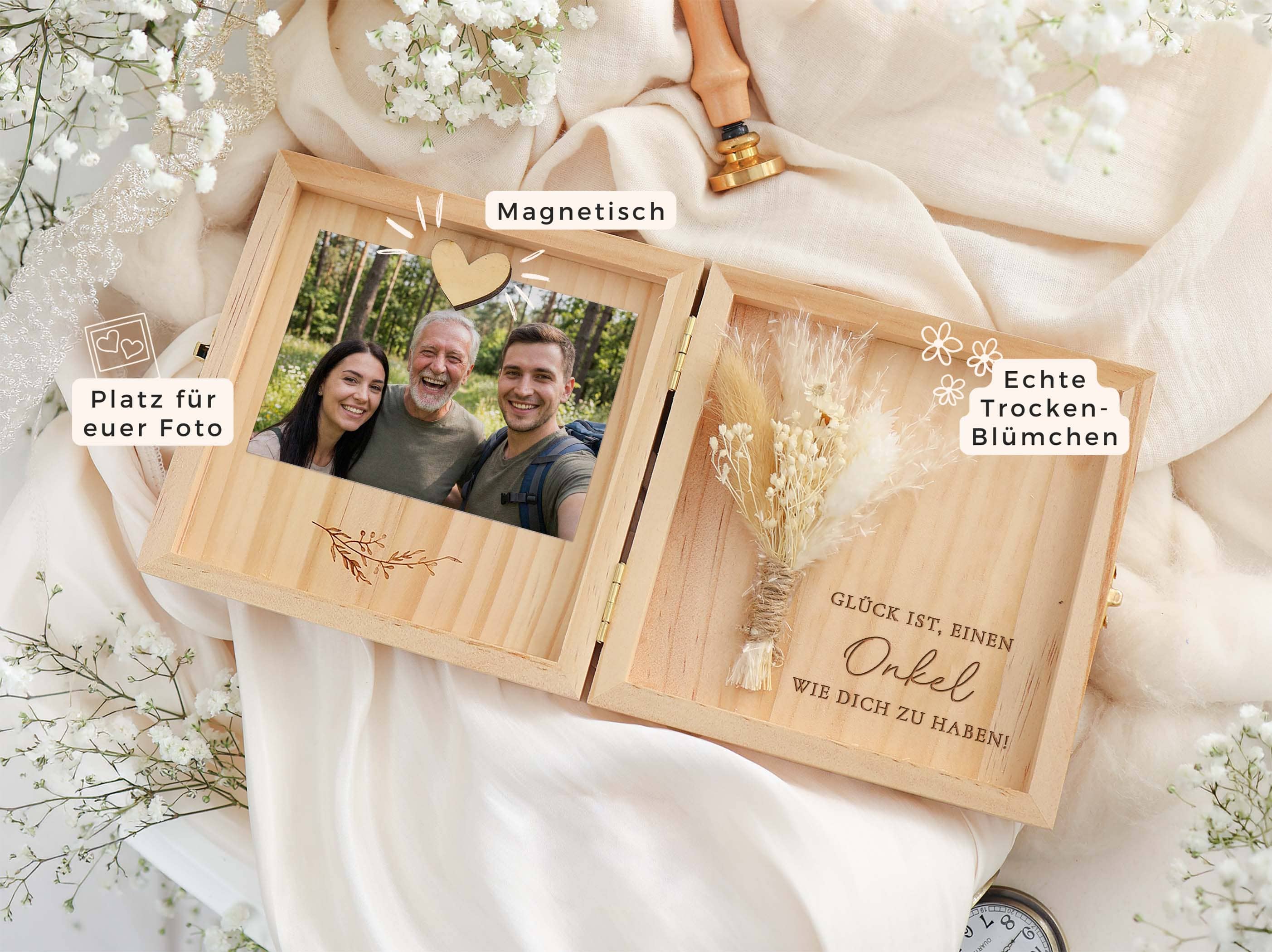 Onkel Geschenk Holzbox
