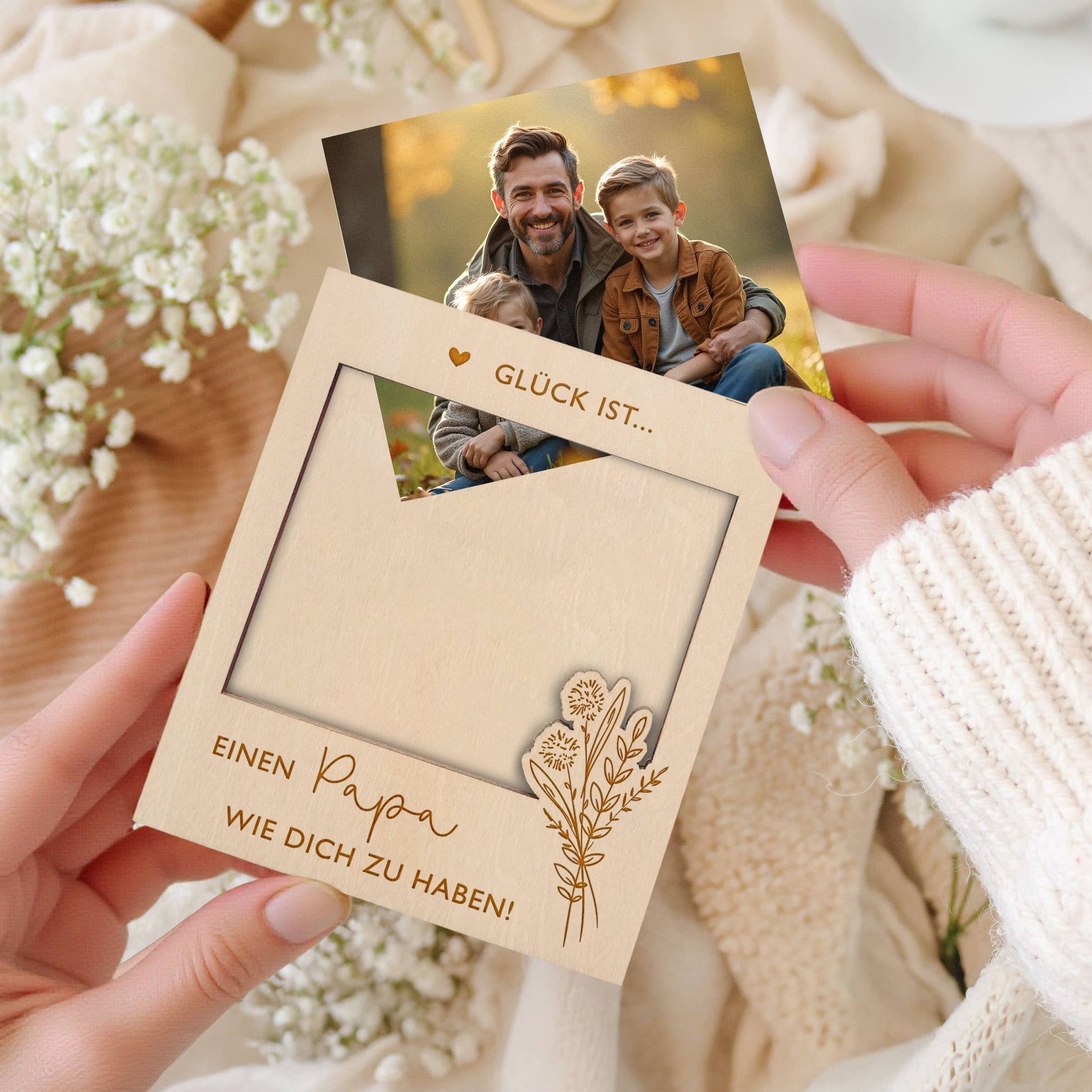 Papa Geschenk Bilderrahmen Vatertag für Foto JoliCoon