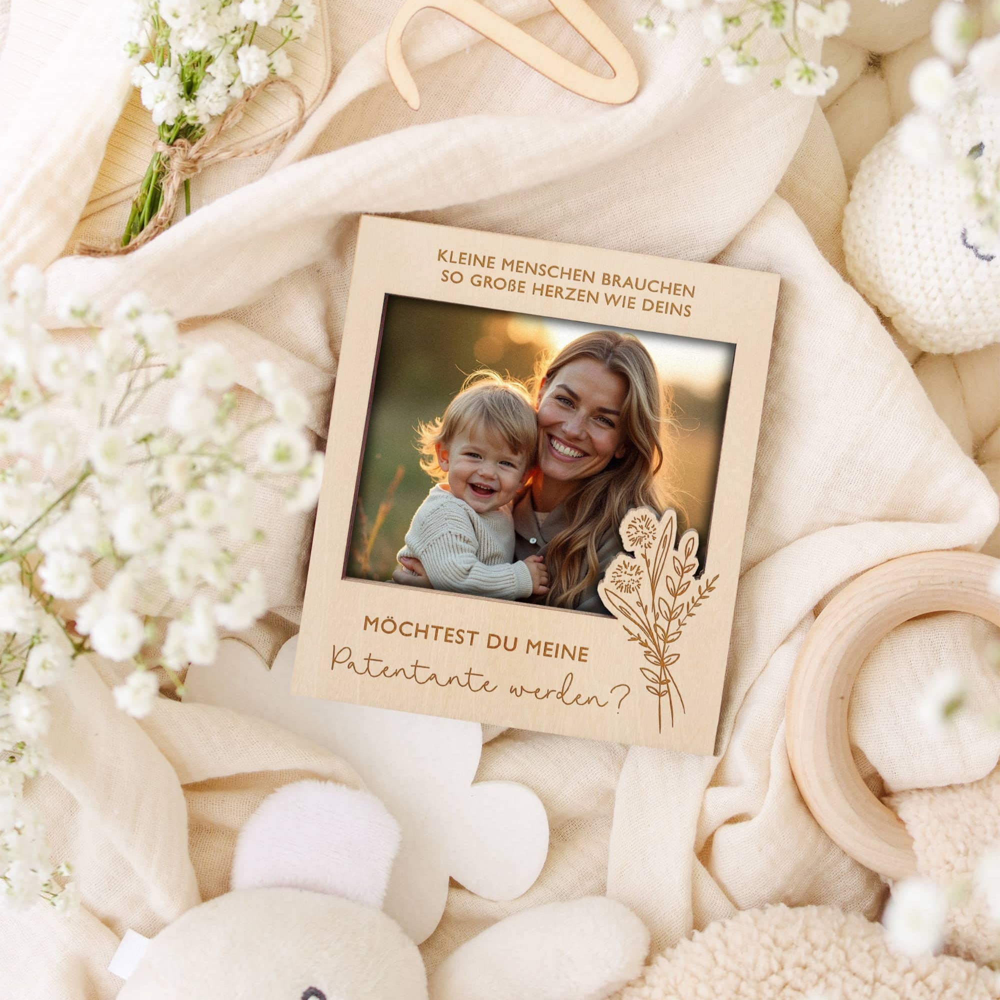 Patentante fragen Bilderrahmen für gemeinsames Foto Geschenk JoliCoon