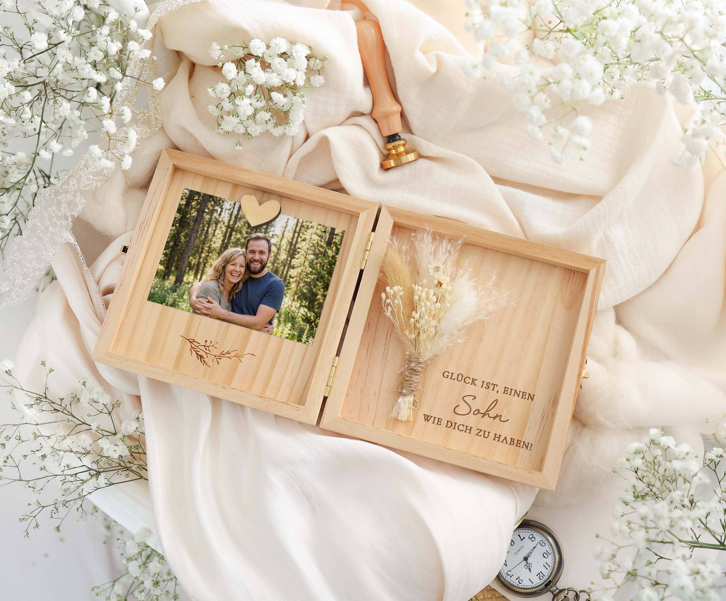 Sohn Geschenk Holzbox für Foto JoliCoon