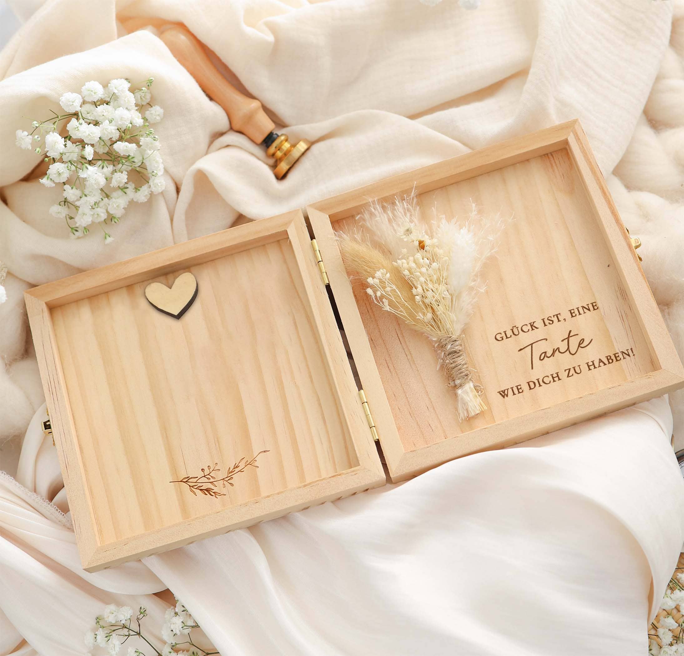 Tante Geschenk Holzbox