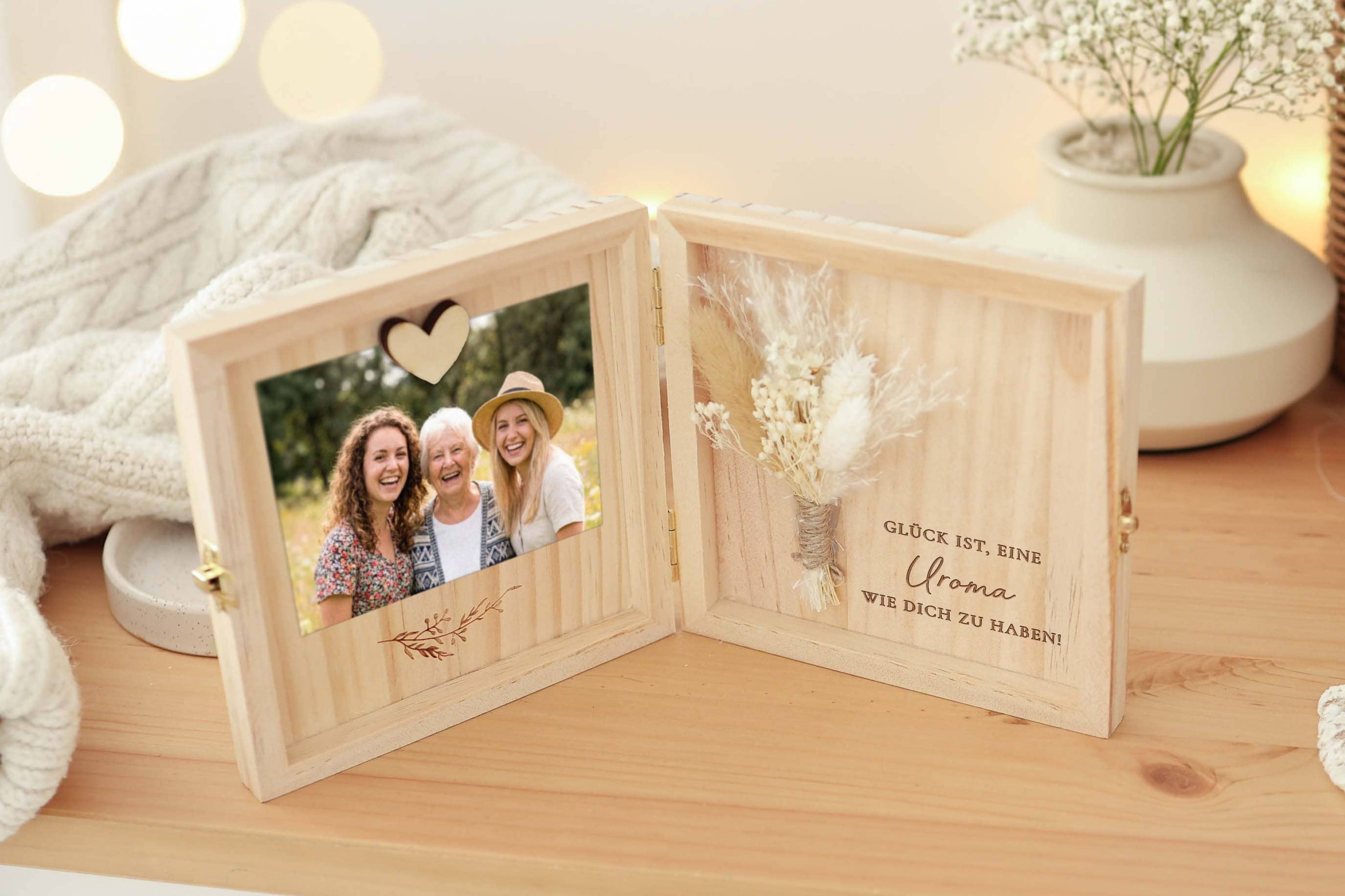 Uroma Geschenk Holzbox Glück ist eine Uroma wie dich zu haben JoliCoon
