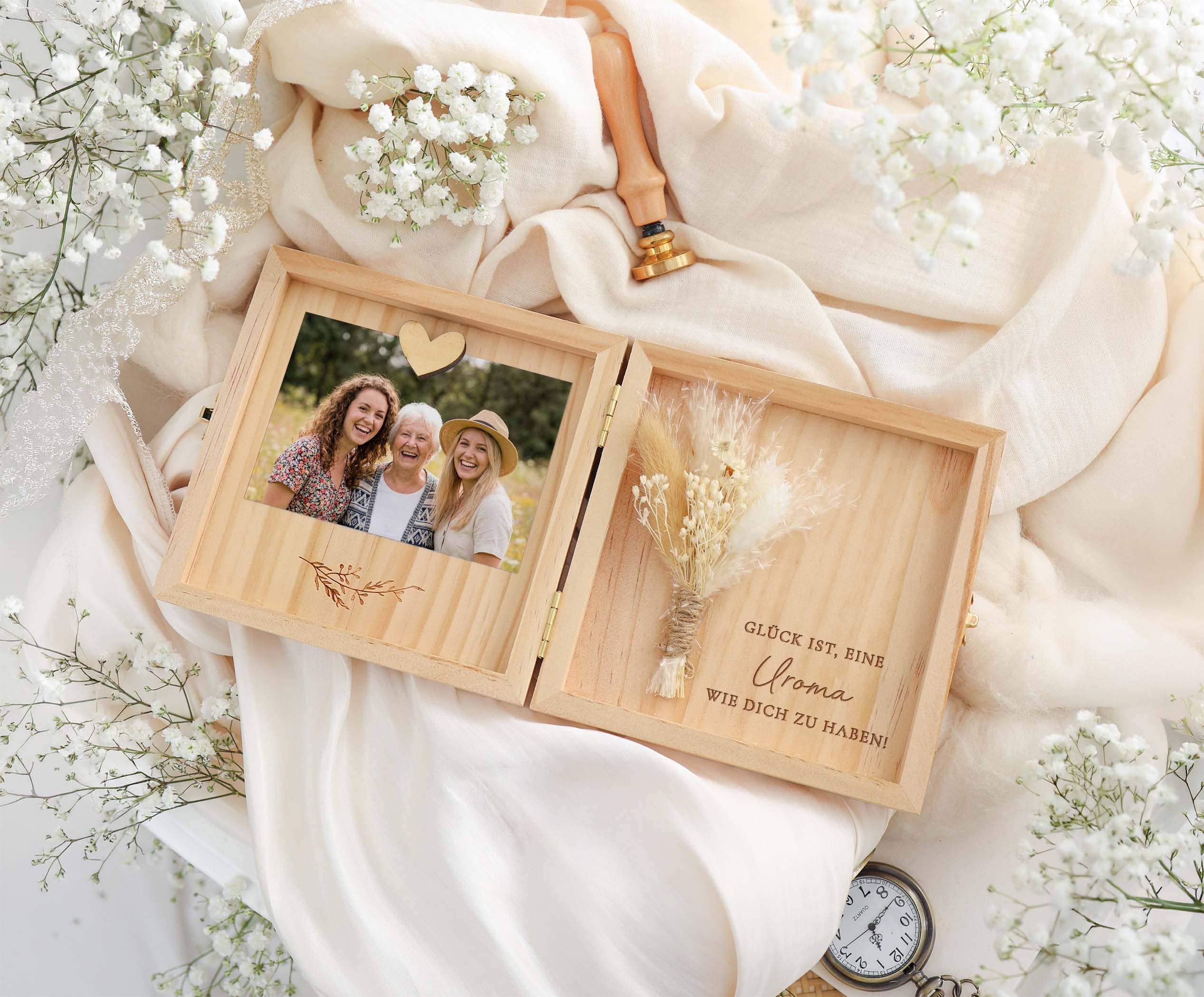 Uroma Geschenk Holzbox