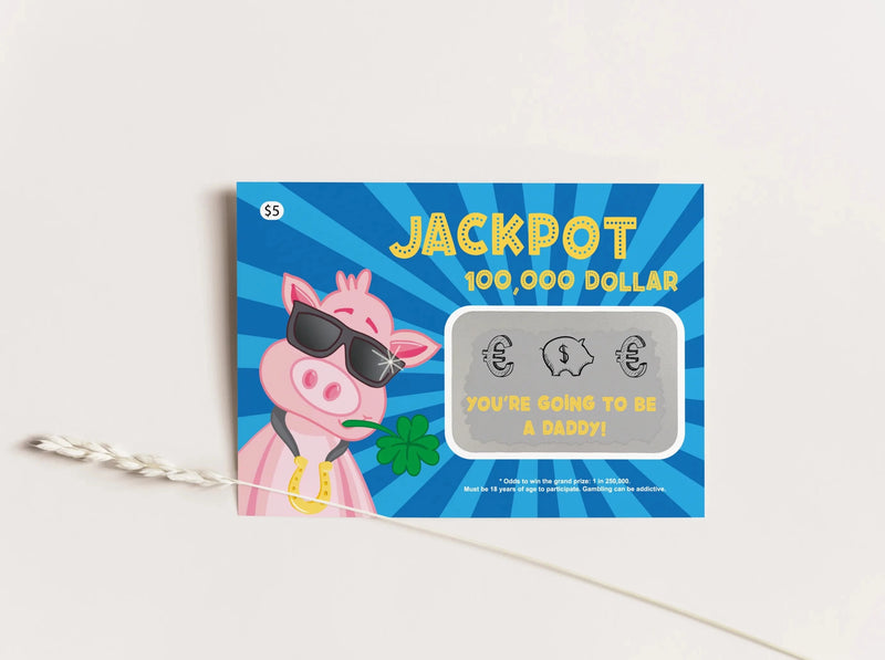 You're going to be a daddy - Lottery scratch card