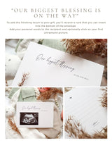 Pregnancy announcement - wooden cards