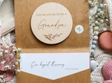 You're going to be a grandpa - Engraved wooden card