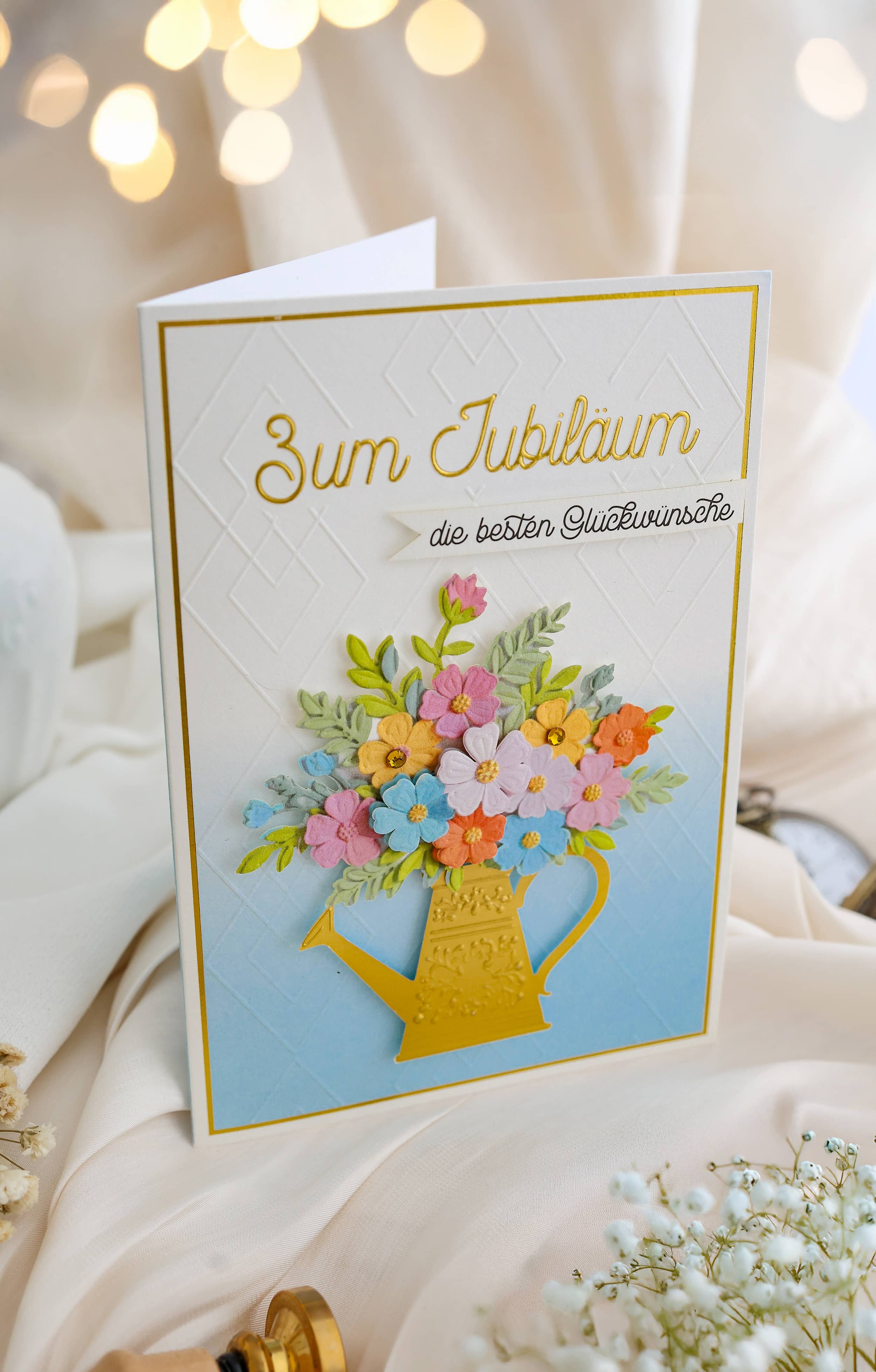 3D Jubiläumskarte SIGNATURE Gießkanne