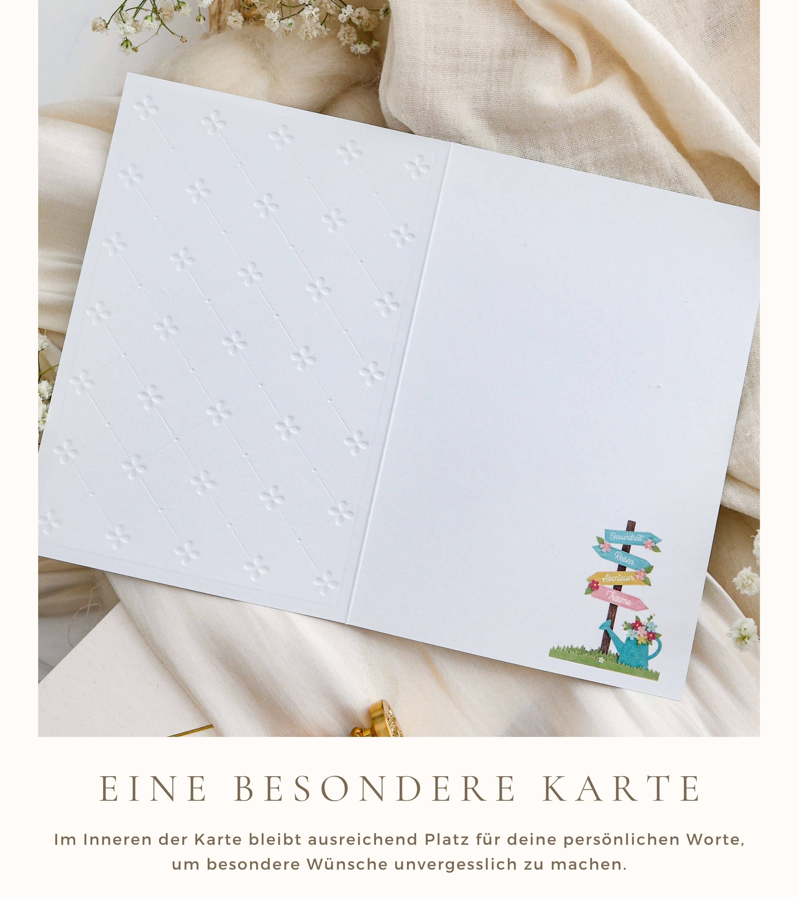 3D Ruhestandskarte SIGNATURE Wegweiser