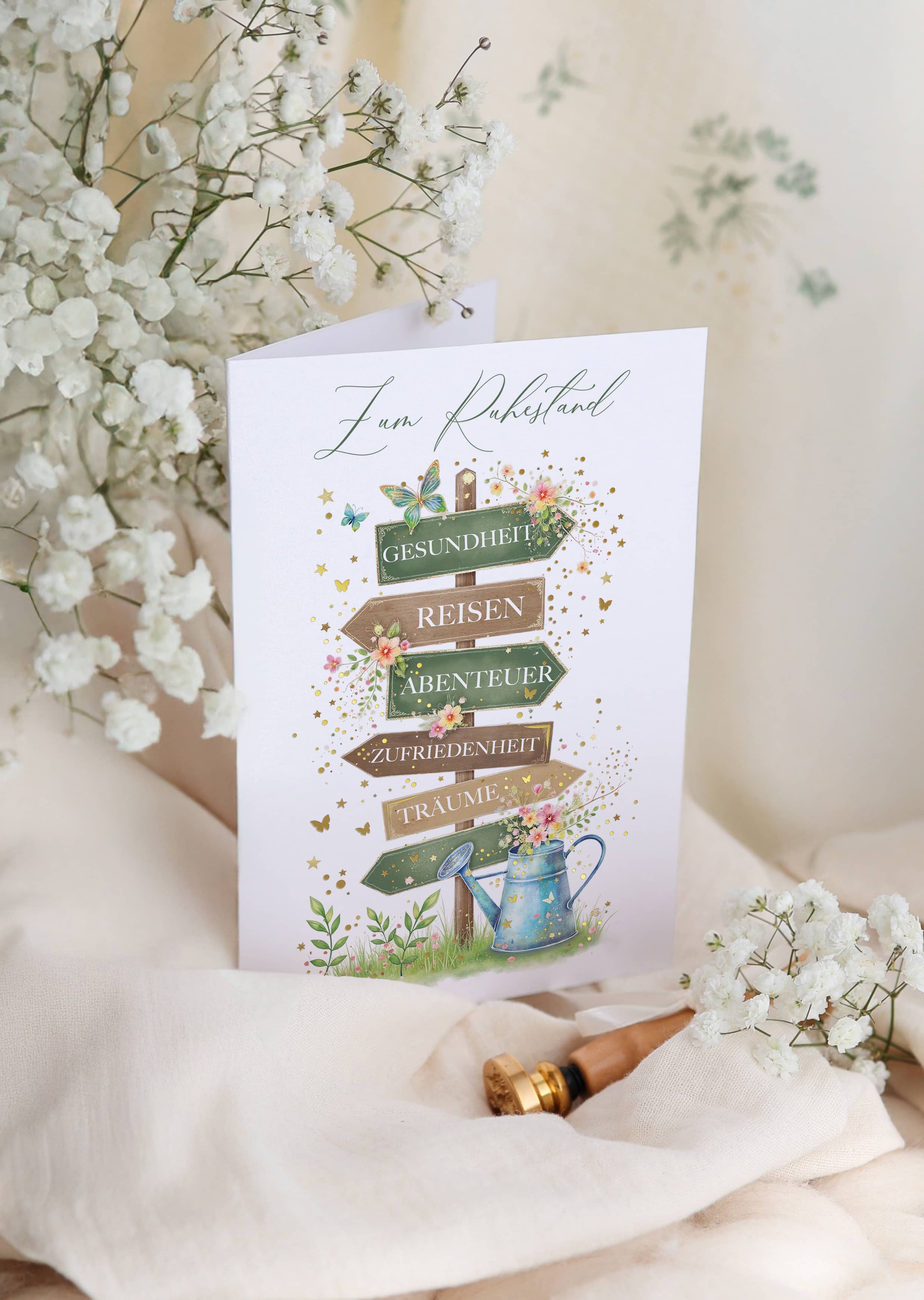 Zum Ruhestand Karte STARDUST Wegweiser