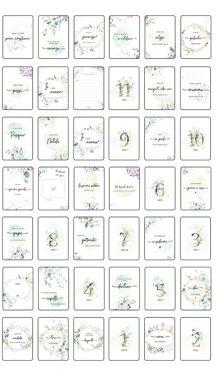 Carte scatola dei ricordi neonato - JoliCoon