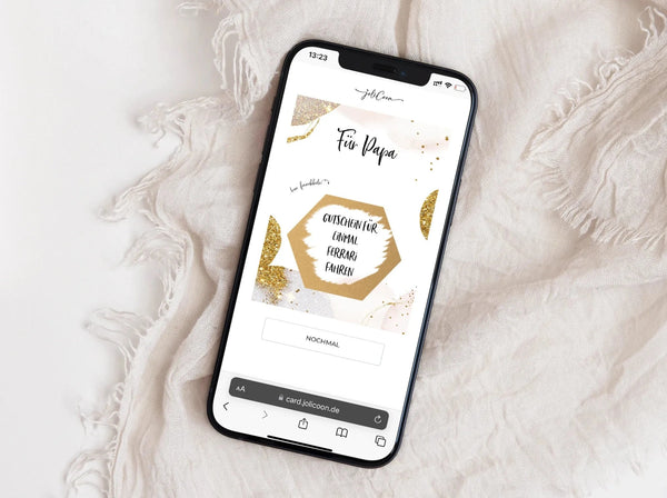 Digitale Rubbelkarte personalisierbar - Ecard