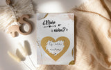 Anunciar embarazo Tarjeta rasca y gana Golden Glamour