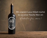 40 Geburtstag Flaschenetikett - JoliCoon