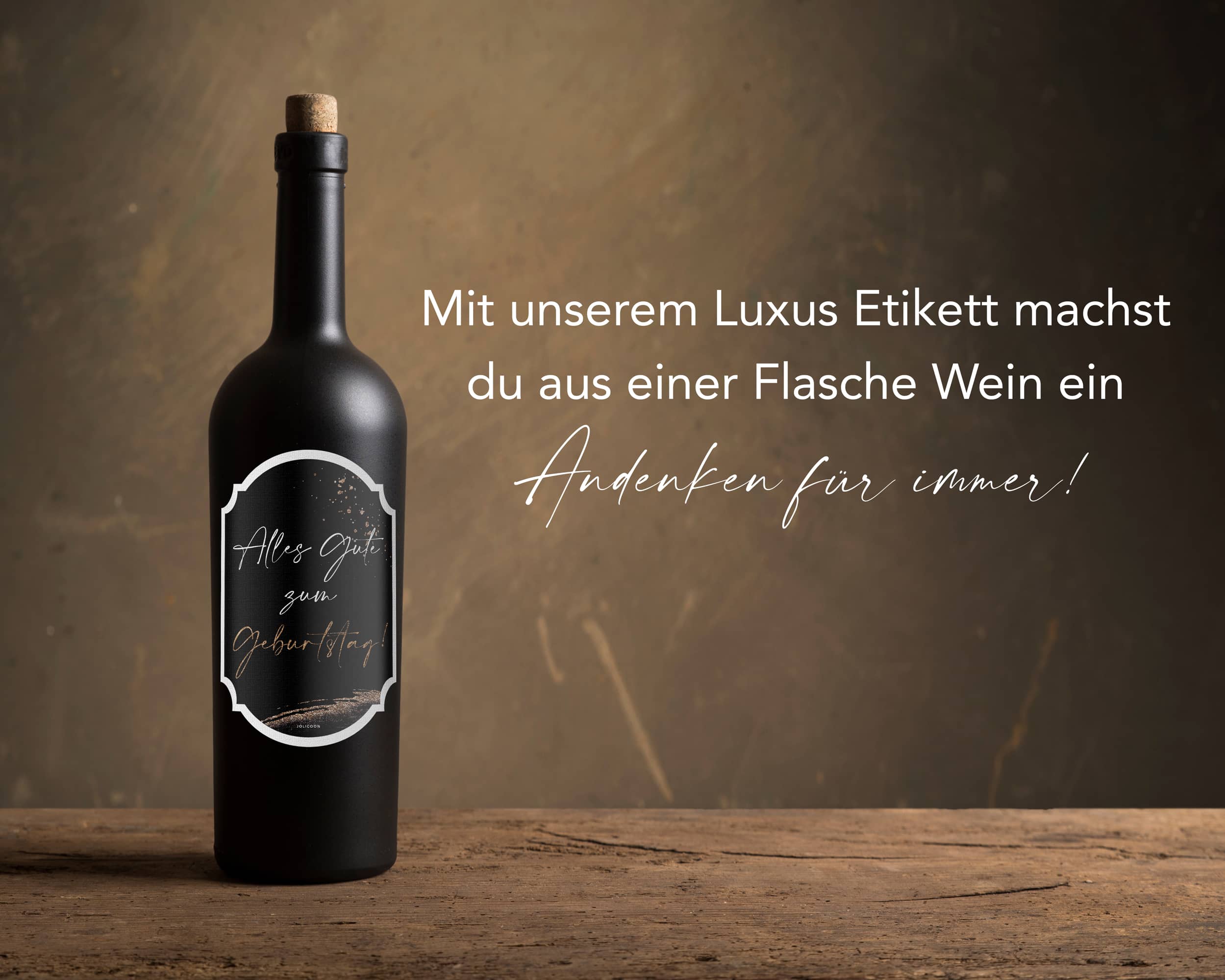 Alles Gute zum Geburtstag Flaschenetikett - JoliCoon