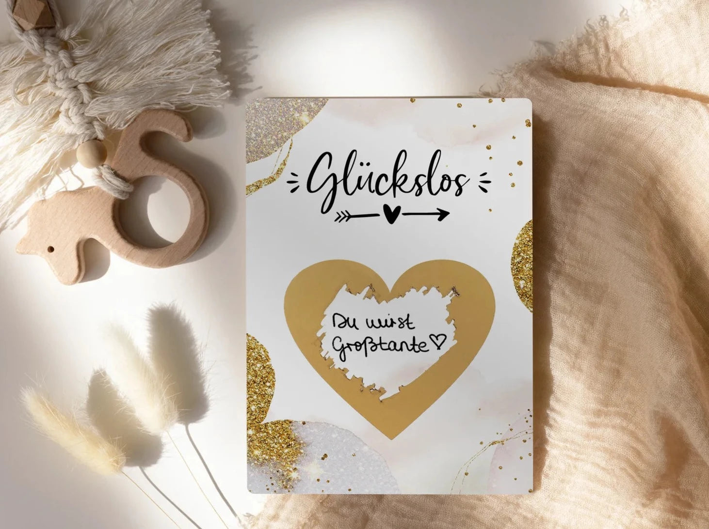 Rubbellose selber machen Glückslos Golden Glamour - JoliCoon