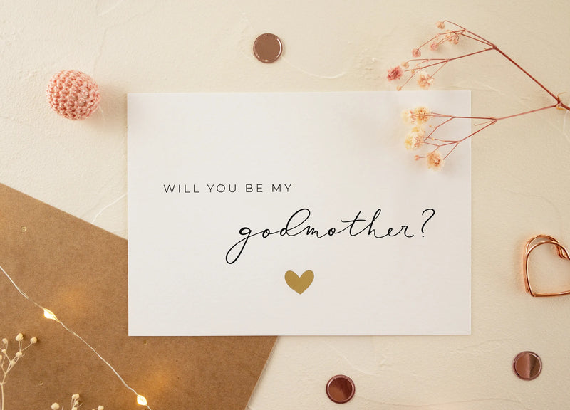 Will you be my godmother card - JoliCoon
