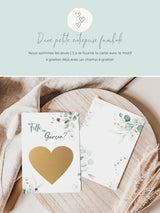C'est un garçon Carte à gratter Eucalyptus