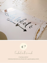 Will you be my bridesmaid scratch card Golden Glamour - JoliCoon