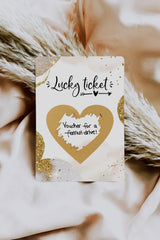 Personalisable Scratch card Golden Glamour