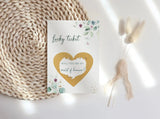 Will you be my maid of honour scratch card Eucalyptus
