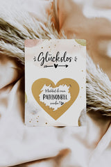 Patentante fragen - Patenonkel fragen - Rubbelkarte Golden Glamour - JoliCoon