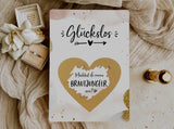 Brautjungfer fragen - Rubbelkarte Golden Glamour