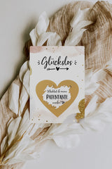 Patenonkel und Patentante fragen - Rubbelkarten Golden Glamour - JoliCoon
